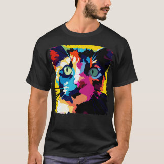 Tortoiseshell Art Cat Lover Gift 2 T-Shirt