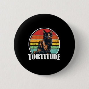 Tortoiseshell Cat  6 Cm Round Badge