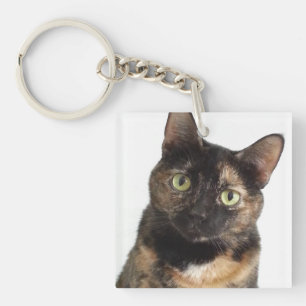 Tortoiseshell Cat Key Ring
