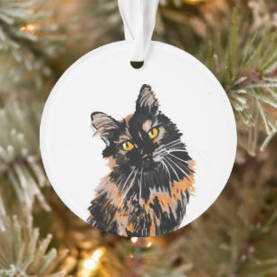 Tortoiseshell Cat Ornament