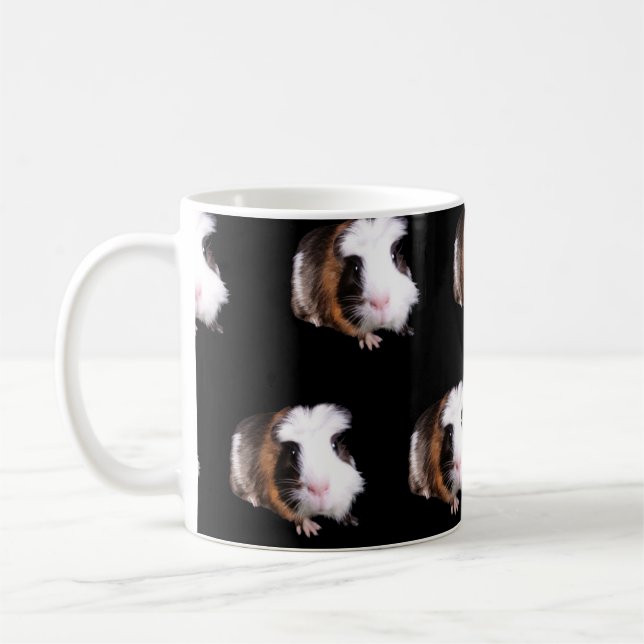 Tortoiseshell Guinea Pig Pattern, Coffee Mug (Left)