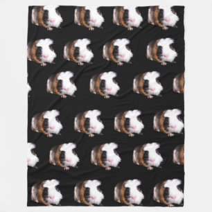 Tortoiseshell Guinea Pigs Large Fleece Blanket. Blanket