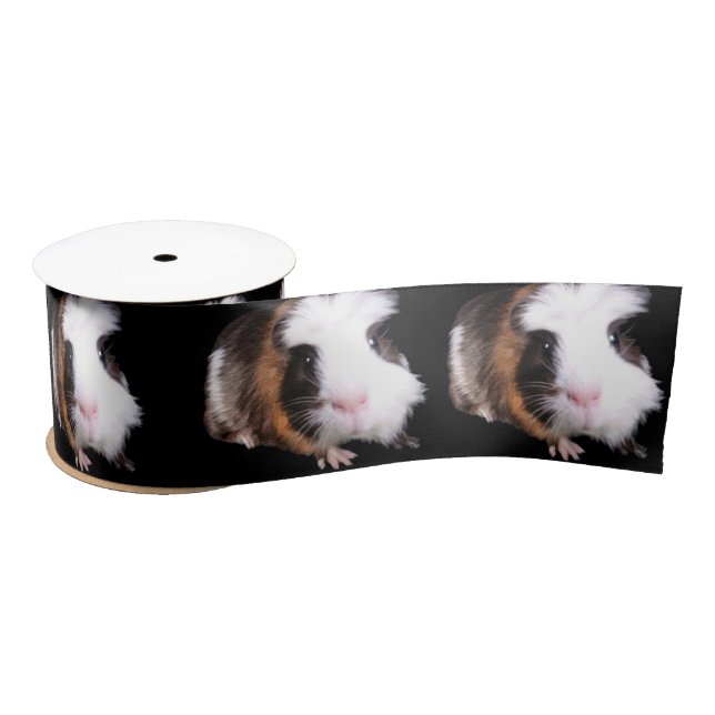 Tortoiseshell Guinea Pigs, Satin Ribbon (Spool)