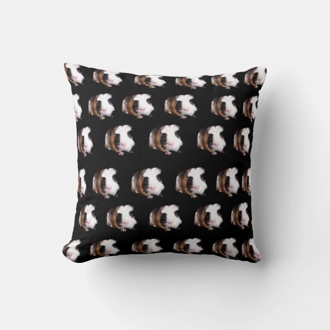 Tortoiseshell Guinea Pigs, Throw Cushion. Cushion (Front)