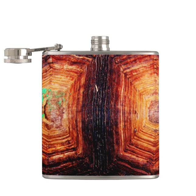 Tortoiseshell Hip Flask (Opened)