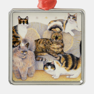 Tortoiseshell ladies metal ornament