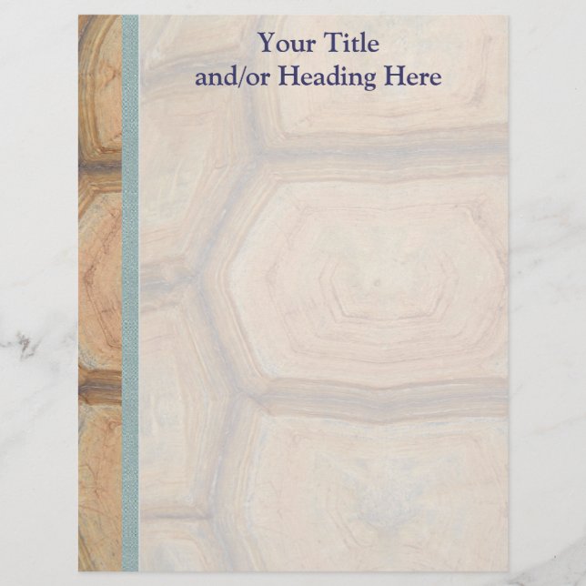 Tortoiseshell Letterhead Stationery (Front)