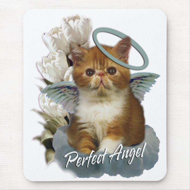 Tortoiseshell Persian Angel Mouse Pad (Front)