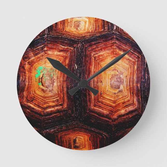Tortoiseshell Round Clock (Front)