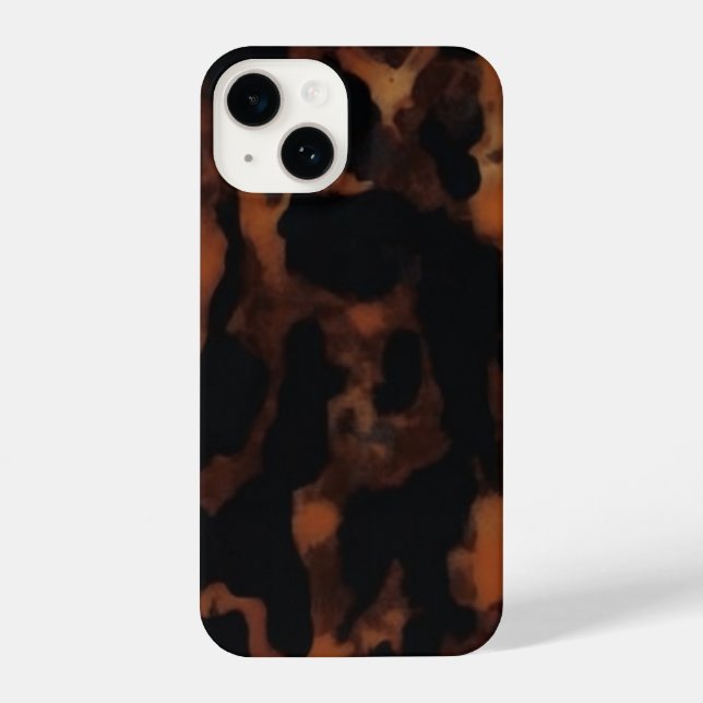 Tortoiseshell Seamless Pattern, Chic TortoiseShell iPhone Case (Back)