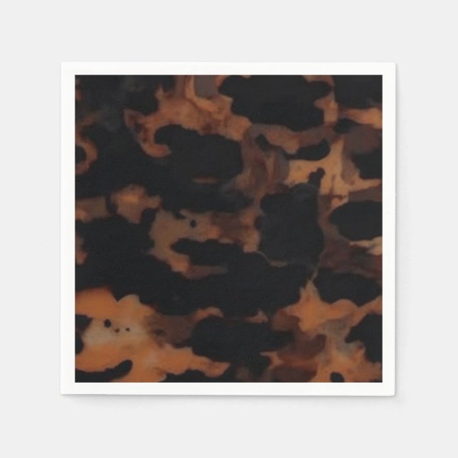 Tortoiseshell Seamless Pattern, Chic TortoiseShell Napkin (Front)