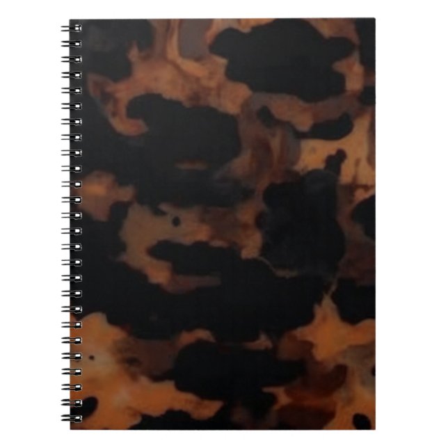 Tortoiseshell Seamless Pattern, Chic TortoiseShell Notebook (Front)