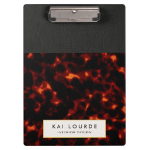 Tortoiseshell  Stylish Chic Clipboard