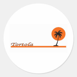 Tortola Classic Round Sticker