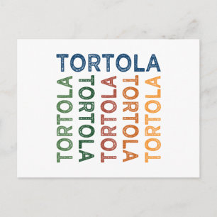 Tortola Cute Colourful Postcard