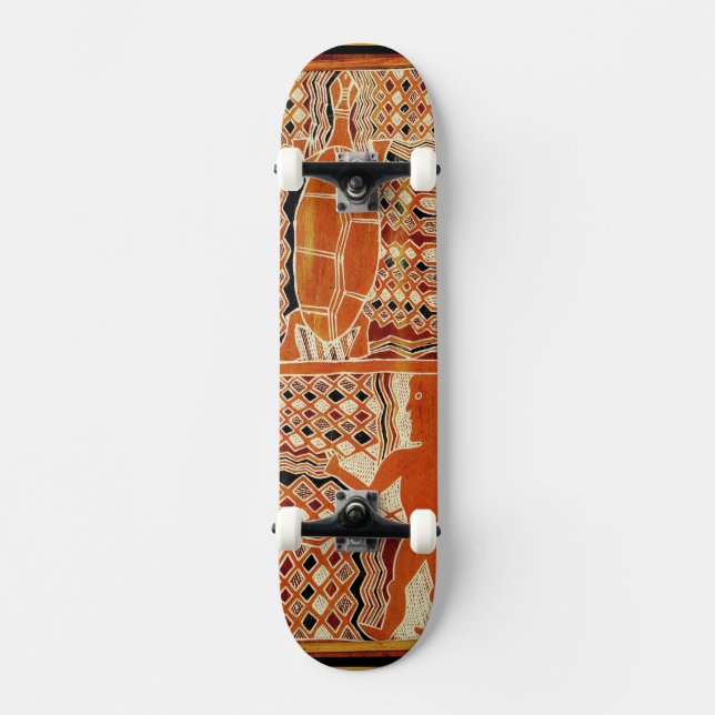 Tortuga Maori Tribal Skateboard (Front)