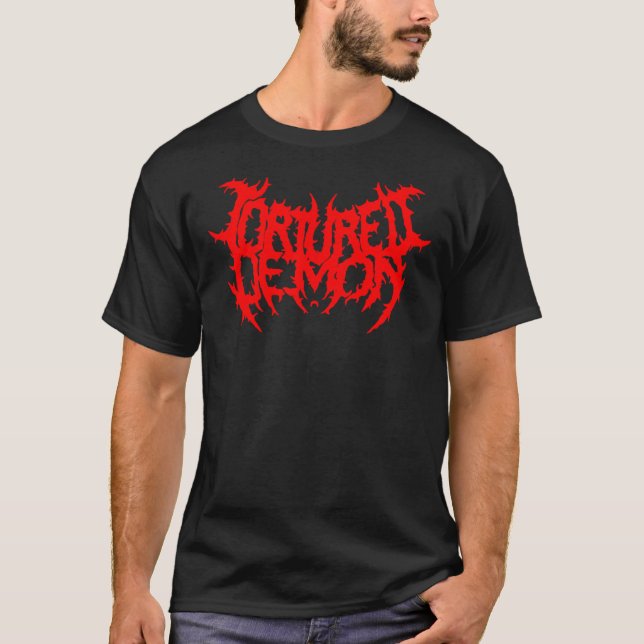 Tortured Demon Band Logo T-Shirt (Front)