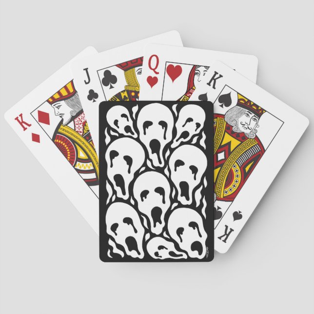 Tortured Souls Weird Horror Artwork Playing Cards (Back)