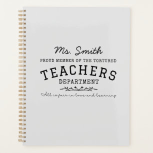 Tortured Teachers Department Custom Planner