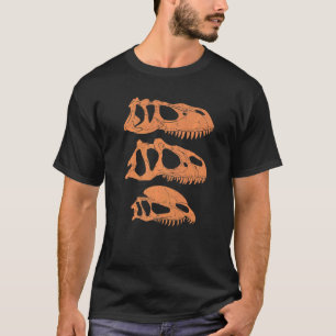 Torvosaurus Allosaurus Dilophosaurus Skull Dinosau T-Shirt