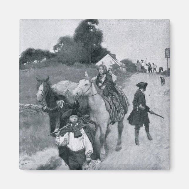 Tory Refugees on Their Way to Canada Magnet (Front)