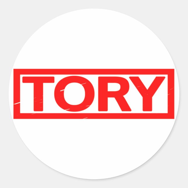 Tory Stamp Classic Round Sticker (Front)