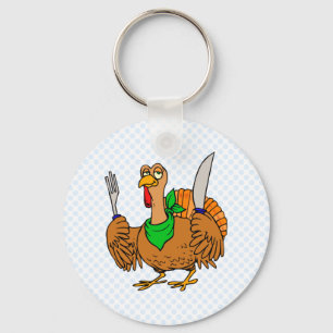 Tory Turkey Key Ring