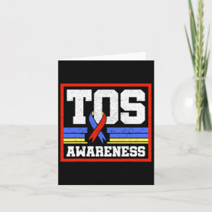 Tos Awareness Ribbon Thoracic Outlet Syndrome Supp Card