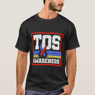 Tos Awareness Ribbon Thoracic Outlet Syndrome Supp T-Shirt