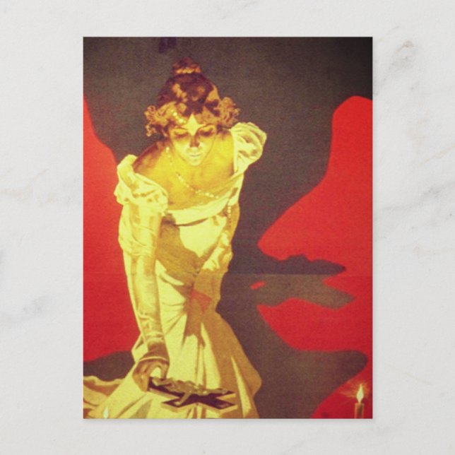 Tosca original poster - detail (Giacomo Puccini) Postcard (Front)