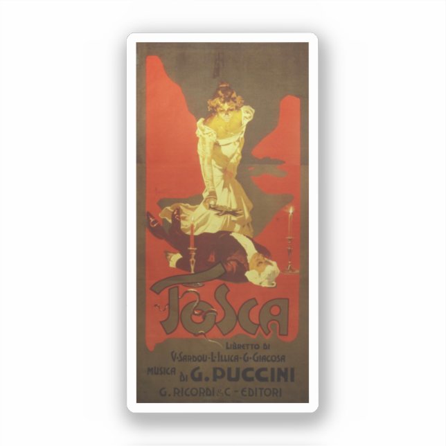 Tosca original poster (Giacomo Puccini) (Front)