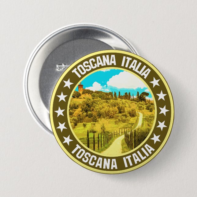 Toscana                                            7.5 cm round badge (Front & Back)
