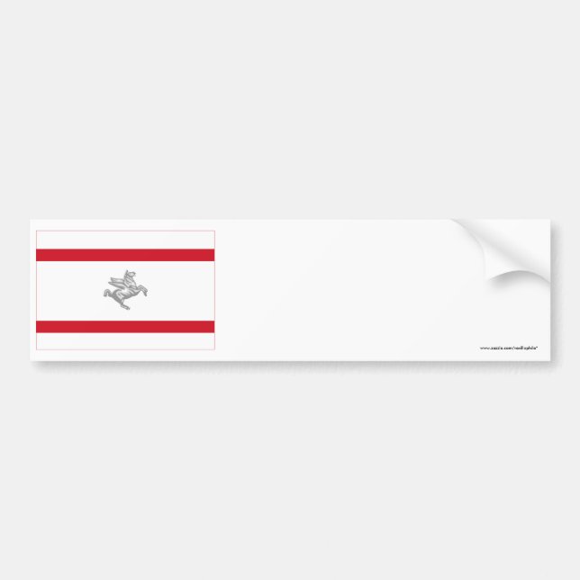 Toscana flag bumper sticker (Front)