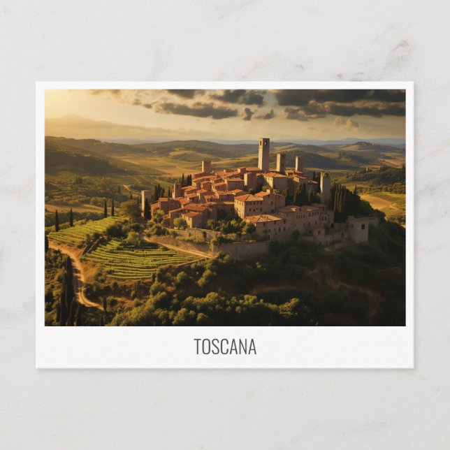Toscana, Italy postcard (Front)