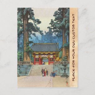 Toshogu Shrine Hiroshi Yoshida japanese fine art Postcard