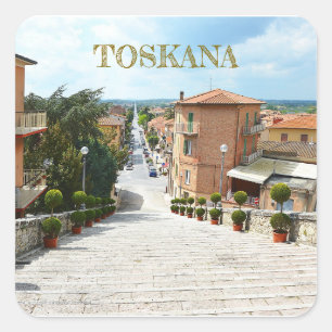 Toskana Italien Square Sticker