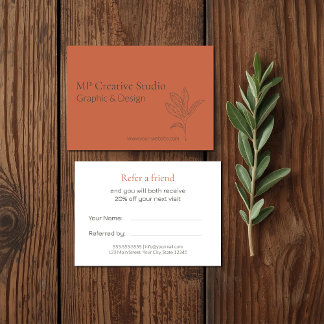Toskana Rustic Elegance Loyalty Card