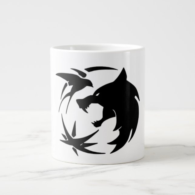 Toss a coin to witcher  large coffee mug (Front)