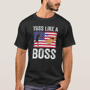 Toss Like A boss Cornhole Team Bean Bag  Cornhole  T-Shirt