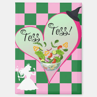 Toss Toss Heart Magnet in Pink & Green