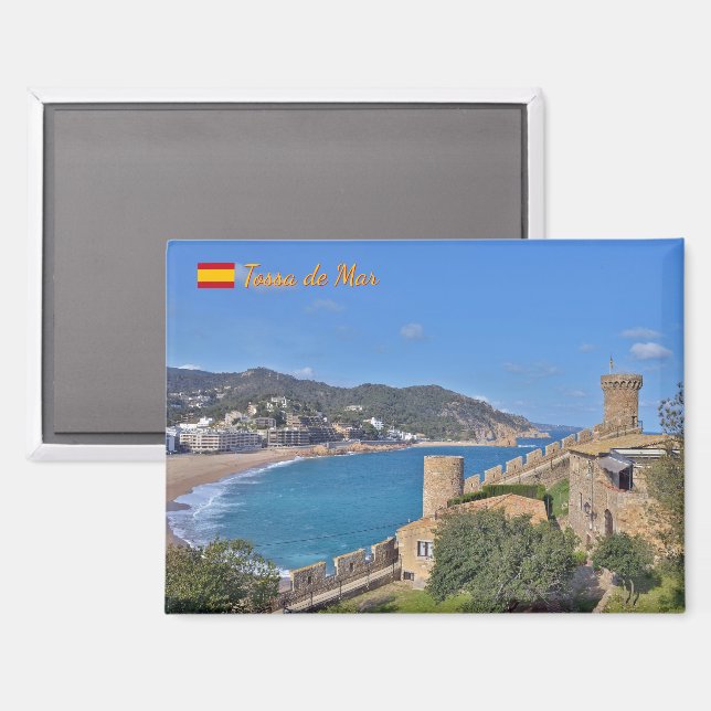 Tossa de Mar, Spain travel Magnet (Front/Back)