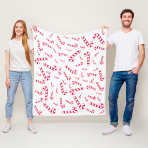 Tossed Candy Cane Blanket