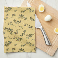Tossed Floral Wildflowers on Jonquil Yellow