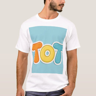 TOT Bubble Letter T-Shirt Colourful Cartoon Kids