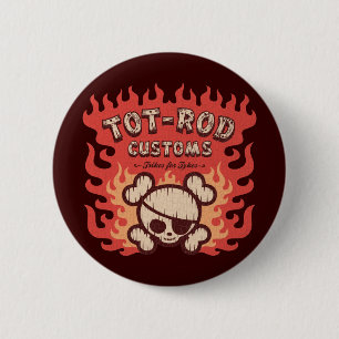 Tot Rod Customs 6 Cm Round Badge