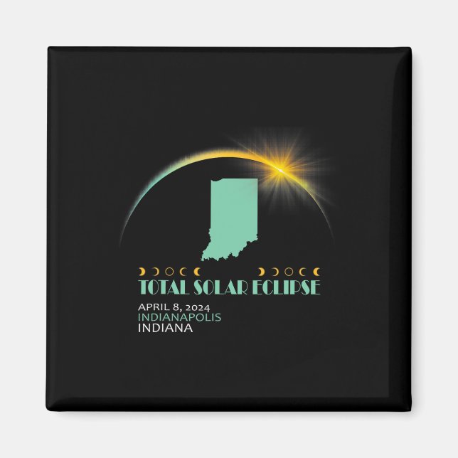 Total 2024 Solar Eclipse 2024 040824 V1  Magnet (Front)