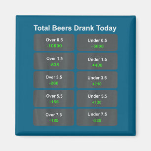 Total Beers Drank Today Magnet