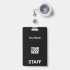 Total Black Employee Name Business Logo Qr Code