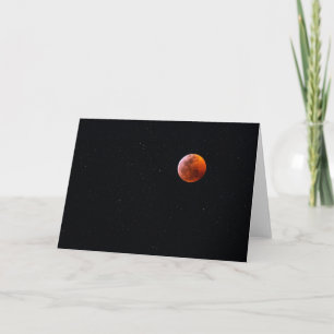 Total Blood Moon Eclipse   Big Island Hawaii Card