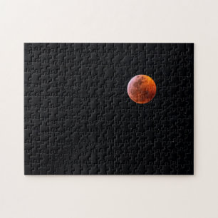 Total Blood Moon Eclipse   Big Island Hawaii Jigsaw Puzzle
